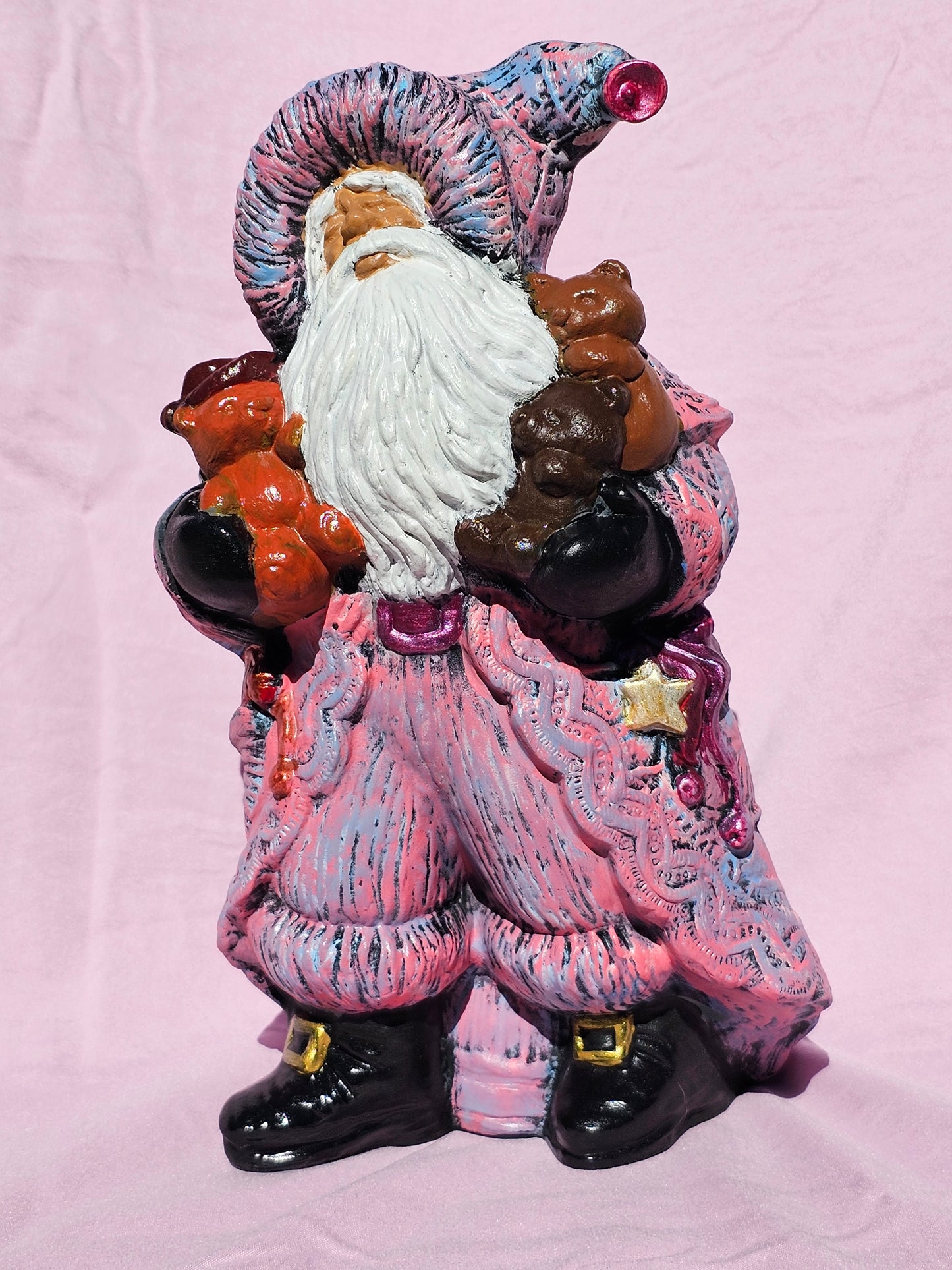 Old world Santa with bears