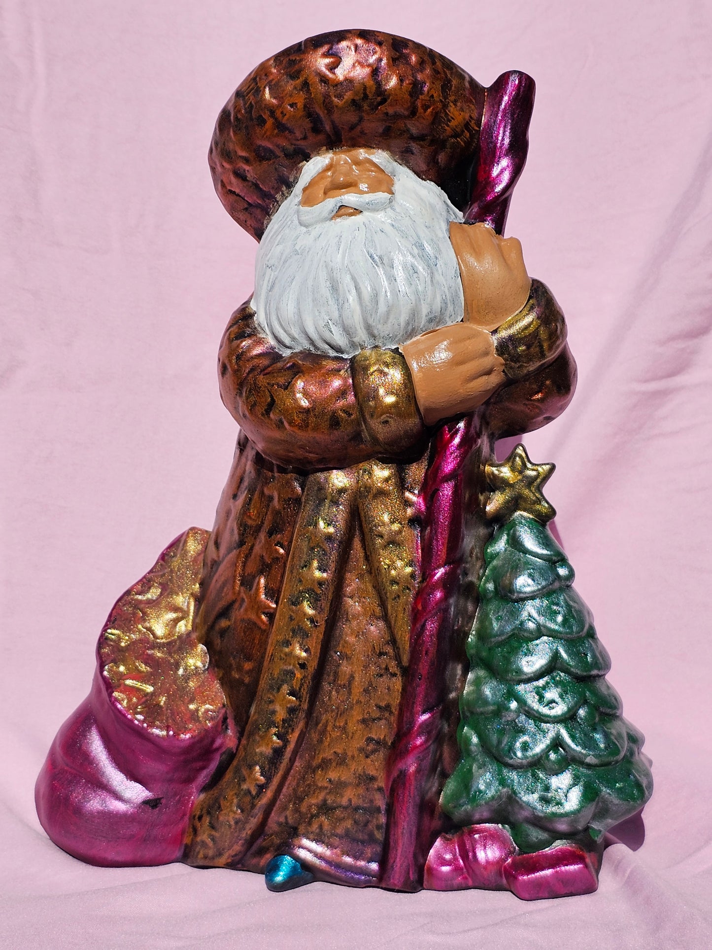 Old world Santa with stick