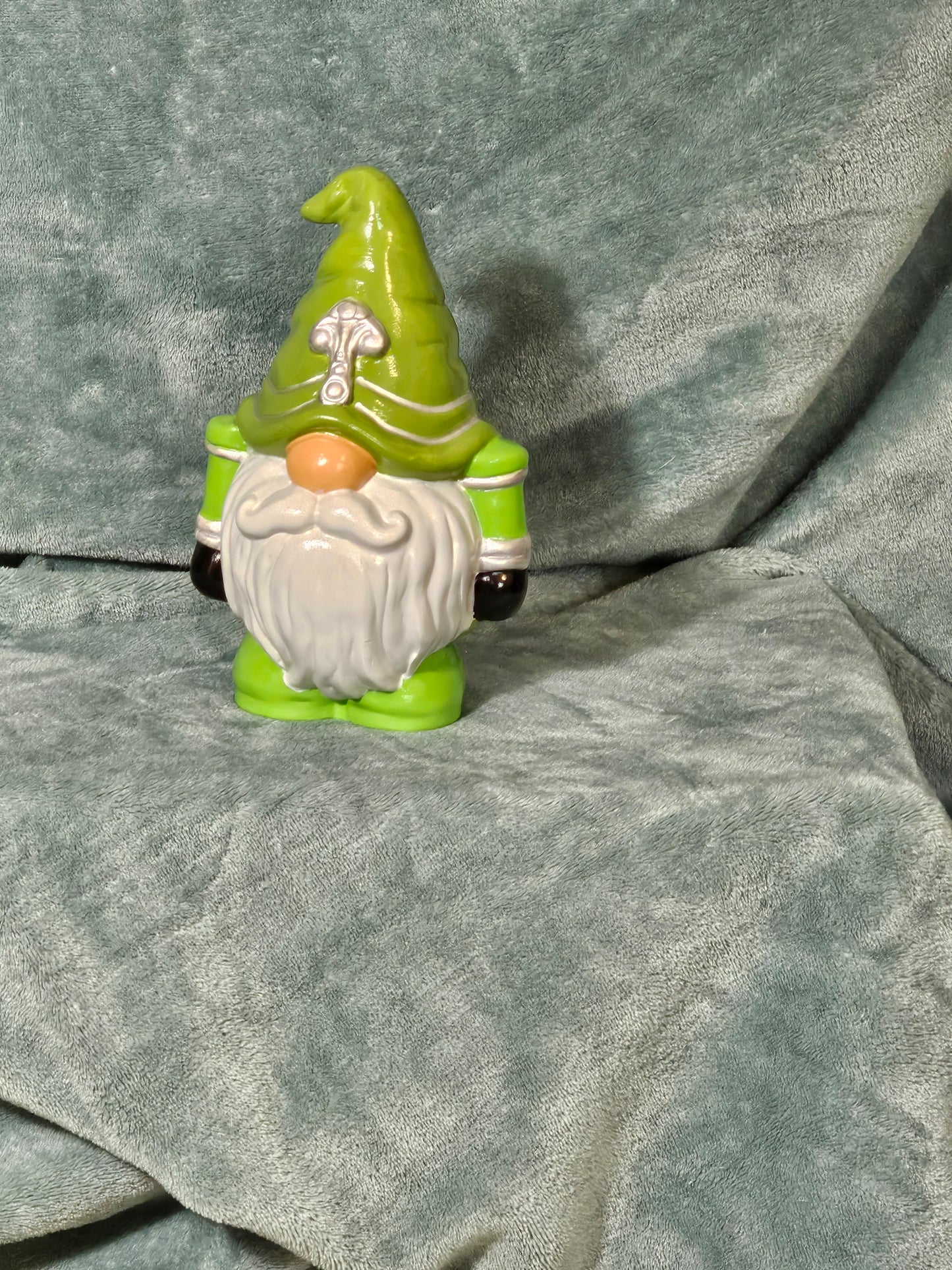 Ceramic Christmas Gnome Nutcracker-Green